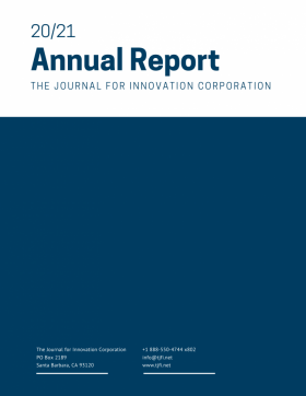 The Journal for Innovation Corporation Releases 20|21 Annual Report